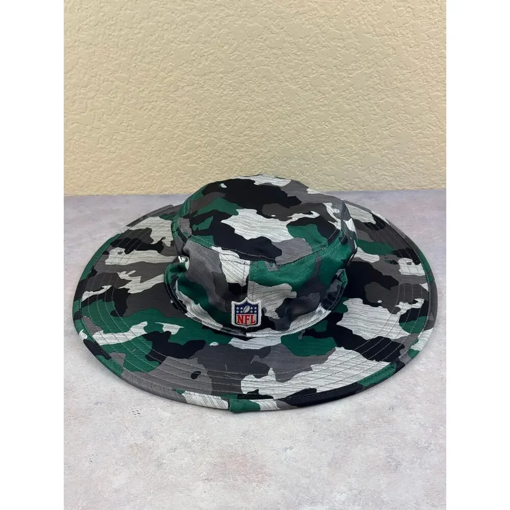 New Era New York Jets Camo Boonie Cap Genuine One Size Fits Most